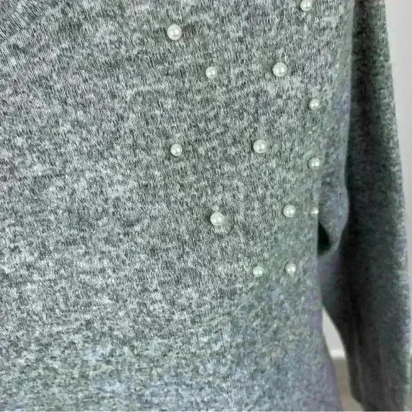 Hannah Grey Crewneck Pullover Sweater Size M - Picture 10 of 10